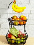 2-Tier Fruit Basket Bowl Stackable