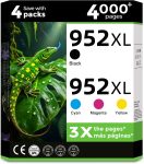 952XL Ink Cartridges Black Color Combo