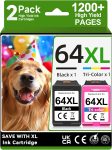 64XL Ink Cartridges Black and Color