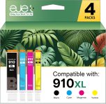 ejet 910XL Ink Cartridges for HP 910 Ink
