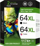 64XL Ink Cartridge Replacement for HP