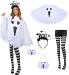 4 PCS Halloween Costume Set for Women