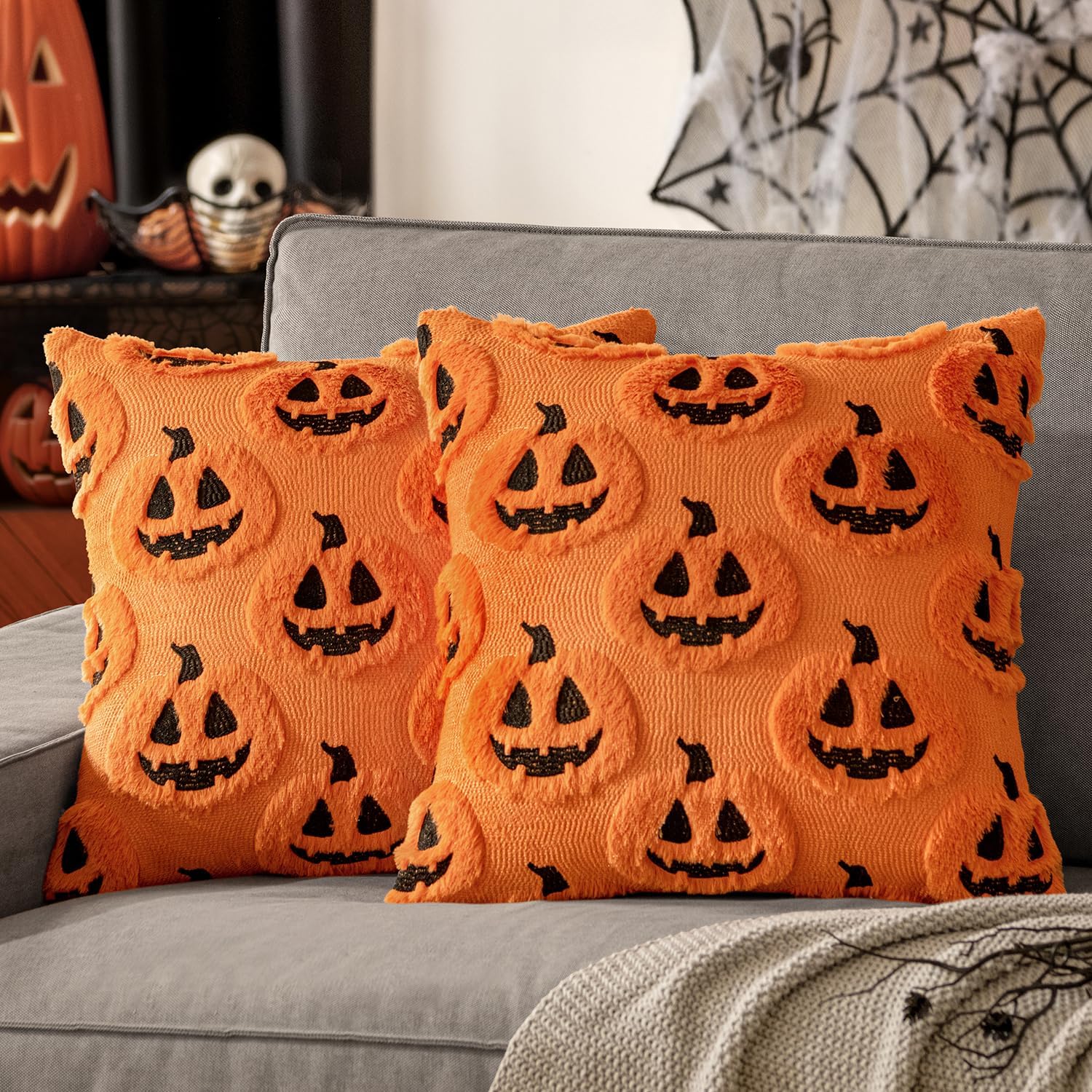 MIULEE Fall Halloween Throw Pillow