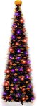 TURNMEON 5Ft Black Tinsel Halloween Tree