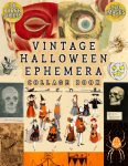 Vintage Halloween Ephemera Collage Book: