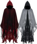 Geyoga 2 Pcs Halloween Hooded Cloak