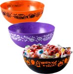 JOYIN 3 PCS Halloween Candy Bowls, 9.6"