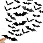 DIYASY Bats Wall Decor, 120 Pcs 3D Bat