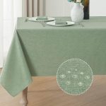 Rectangle Tablecloth Linen Textured