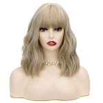 Mix Blonde Wig with Bangs