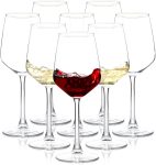 Wine Glasses Set of 8, 12oz Clear