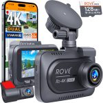 ROVE R2-4K DUAL Dash Cam Front and Rear,