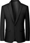 MAGE MALE Men's One Button Suit Jacket