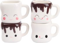 Marshmallow Mugs Set of 4 with Handle