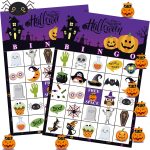 Funnlot Halloween Bingo Game for 24