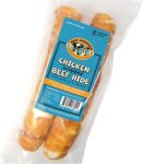 Chicken Wrapped Rawhide Beef Sticks -