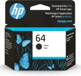 HP 64 Black Ink Cartridge for HP Printer