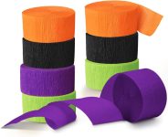 NICROLANDEE Halloween Crepe Paper