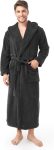 DAVID ARCHY Mens Bathrobes with Hood