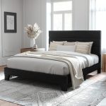 Allewie Queen Size Platform Bed Frame