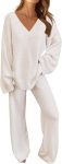 MEROKEETY Women's 2 Piece Outfits Fuzzy