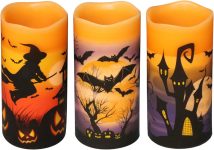 DRomance Halloween LED Flameless Pillar