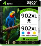 902XL Ink Cartridges Combo Pack (4-Pack)
