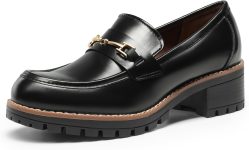 DREAM PAIRS Women's Chunky Loafers,