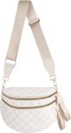 Black and White Checkered Crossbody Bag