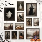 97 Decor Vintage Halloween Wall Art