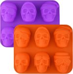 Sakolla Large Skull Cake Pan Silicone