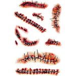 10 Sheets Halloween Temporary Tattoos,