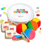 Happy Birthday Cookies Multicolor Black