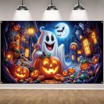 Ghost Pumpkin Halloween Photo