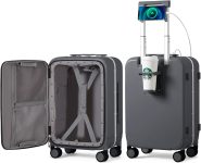 mixi Carry On Luggage with Cup Phone