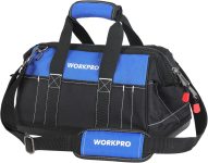 WORKPRO 16-inch Wide Mouth Tool Bag with
