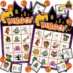 JOYIN 32 Players Halloween Bingo Game,