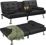 Flamaker Futon Sofa Bed Modern Folding