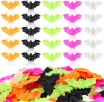 Poen 300 Pcs Halloween Mini Plastic Bats