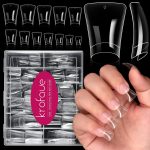 krofaue Duck Nail Tips - 240pcs Clear