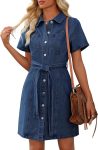 Women's Denim Dress Summer Short Sleeve
