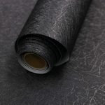 15.7" X 118" Black Silk Wallpaper