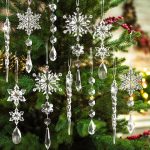 18pcs Crystal Christmas Ornaments for