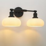 Pathson 2-Lights Milky Glass Wall