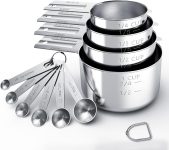 TILUCK Stainless Steel Measuring Cups &