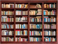 YYNXSY 7X5FT Bookshelf Backdrop Bookcase