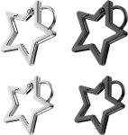 4PCS Star Carabiner, Heavy Duty Zinc