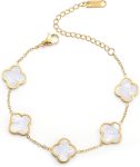 18K Gold Plated Clover Lucky Bracelet