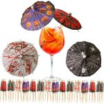 200 PCS Halloween Drink Umbrellas