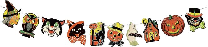 Vintage Halloween Hanging Banner